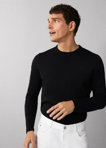 Чорний демісезонний джемпер джемпер Massimo Dutti