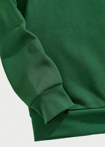 Зеленый свитшот SHEIN новогодний без декора (331536130)