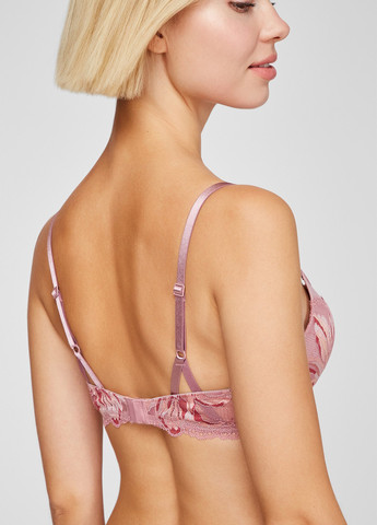 Фиолетовый корбей бюстгальтер Calvin Klein с косточками полиамид