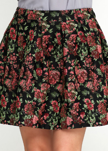 Разноцветная кэжуал с рисунком юбка Waggon колокол