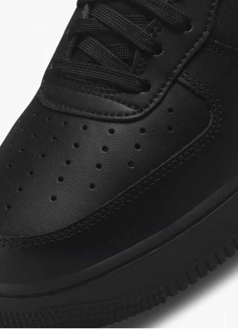 Чорні кросівки dm0211-001 демісезон Nike Air Force 1 07 Fresh Black