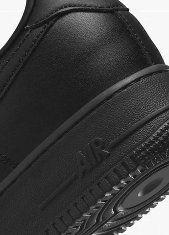 Чорні кросівки dm0211-001 демісезон Nike Air Force 1 07 Fresh Black