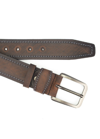 Ремень мужской кожаный под джинсы коричневый SF-4011 (130 см) SFIP (253700788)