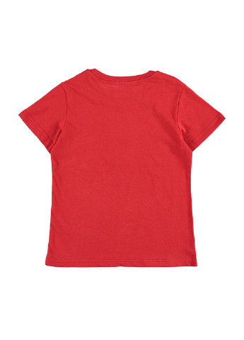 Красная летняя футболка с коротким рукавом Piazza Italia