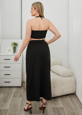 Костюм (кроп-топ, брюки) SHEIN (341735416)