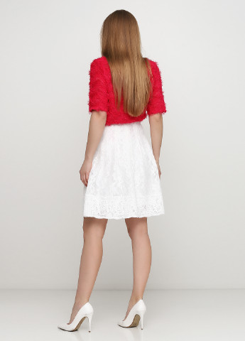 Белая кэжуал фактурная юбка Bel Air клешированная