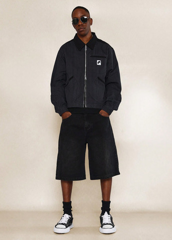 Темно-синяя демисезонная куртка SHEIN