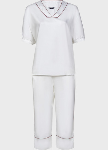 Белая всесезон пижамный набор fable&eve 1400 рубашка + бриджи Fable & Eve Primrose Hill