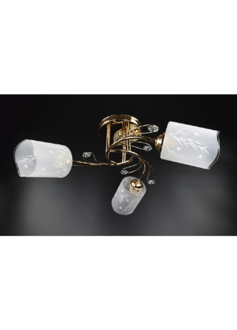 Люстра потолочная на 3 лампочки 99018/3B-gd Золото 23х54х54 см. Sunnysky (253627299)