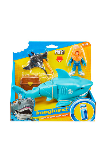 Игровой набор Imaginext Охота на акулу, 10х19х21,5 см Fisher-Price (286308339)