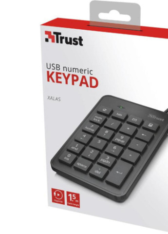 Клавіатура Xalas USb numeric keypad (22221) Trust (208684050)