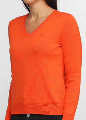 Оранжевый демисезонный пуловер пуловер Ralph Lauren