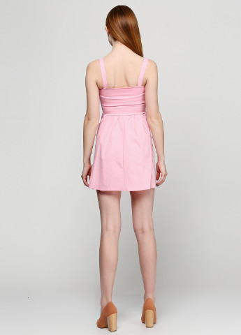 Розовое кэжуал платье Anastasia однотонное