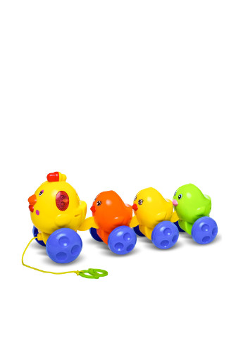 Музична каталка Курочка з курчатами, 38,5 × 15,5 × 17 см BeBeLino (141974222)