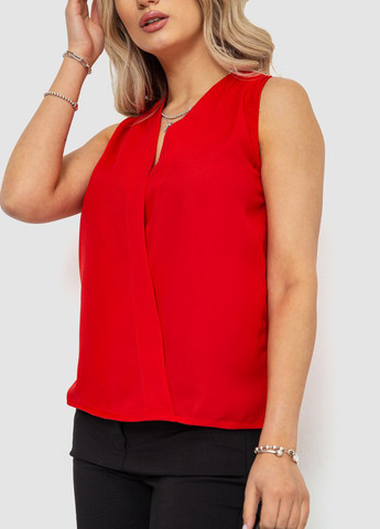 Красная летняя блуза на запах Ager