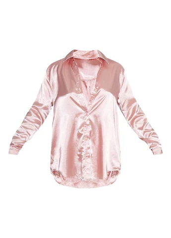 Пудровая блуза PrettyLittleThing
