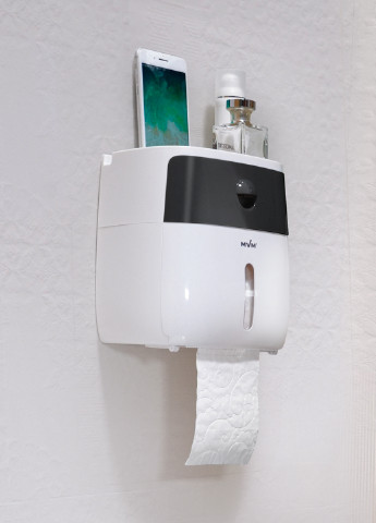 Держатель для туалетной бумаги клеящийся, 21х20,5х13 см MVM (252857395)