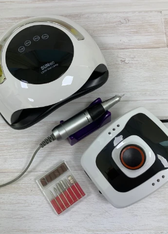 Набір обладнання для манікюру з лампою SUN BQ-5T і фрезером DM-206 Kodi Professional (250044842)