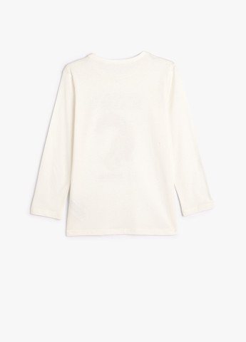 Молочный демисезонный кэжуал лонгслив KOTON единорог