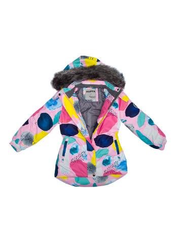 Рожевий зимній комплект зимовий (куртка + напівкомбінезон) renely 2 Huppa