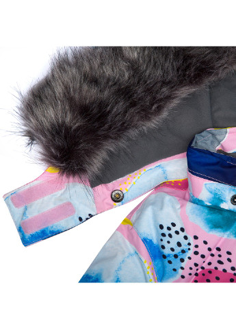 Рожевий зимній комплект зимовий (куртка + напівкомбінезон) renely 2 Huppa