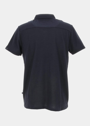 Темно-синяя кэжуал рубашка однотонная Benson & Cherry