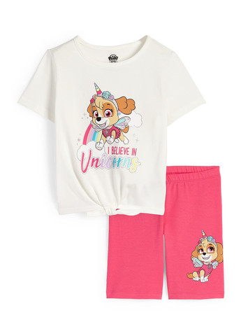 Комбинированный летний костюм (футболка, шорты) C&A