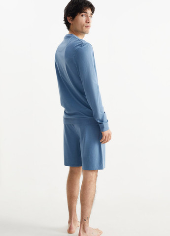 Синий демисезонный комплект (лонгслив, шорты) C&A