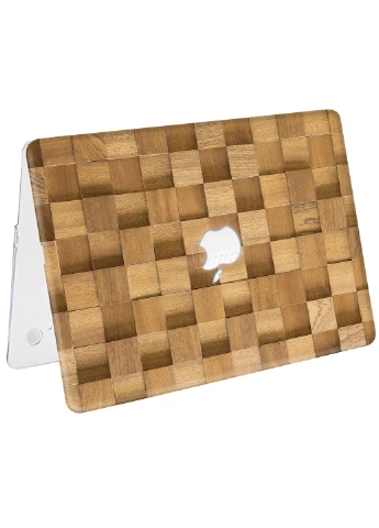 Чохол пластиковий для Apple MacBook 12 A1534 / A1931 Дерев'яні квадрати (Wooden squares) (3365-2395) MobiPrint (218867609)