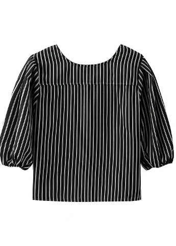 Чорна блуза SHEIN