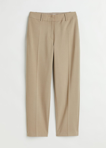 Бежевые кэжуал демисезонные классические брюки H&M