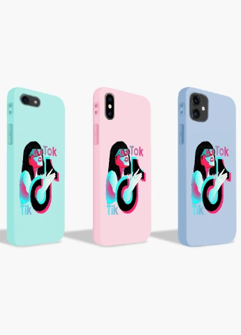 Чохол силіконовий Apple Iphone Xs ТікТок (TikTok) (8938-1647) MobiPrint (219517558)