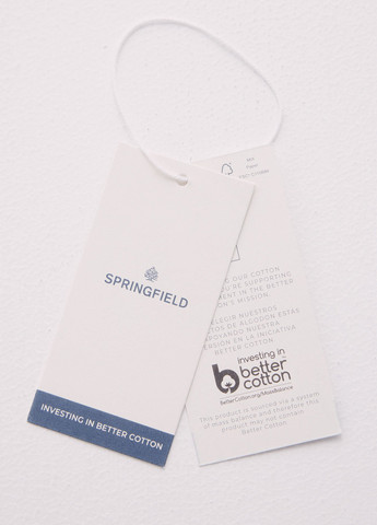 Светло-бордовая футболка-поло для мужчин Springfield однотонная