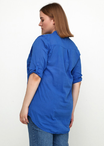 Синяя демисезонная блуза Italy Moda