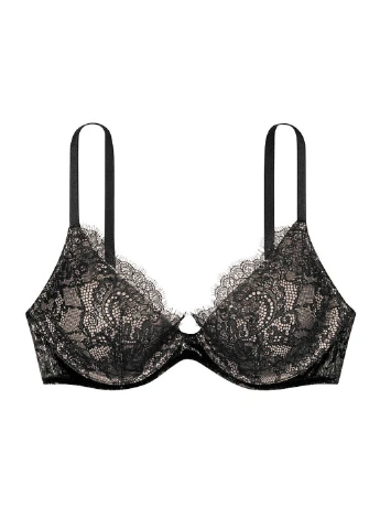 Чорний демісезонний комплект (бюстгальтер, труси) Victoria's Secret