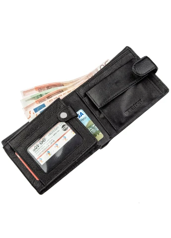 Чоловічий шкіряний гаманець 12х10 см st leather (252132589)