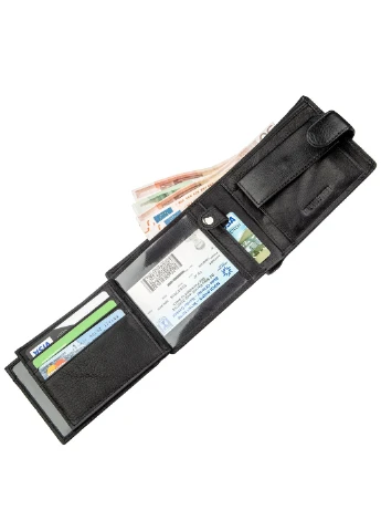 Чоловічий шкіряний гаманець 12х10 см st leather (252132589)