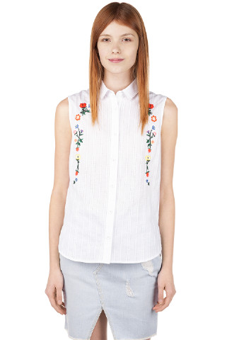 Белая летняя блуза SJYP