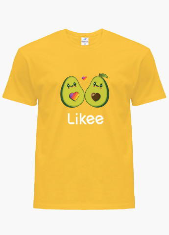 Жовта демісезонна футболка дитяча лайк авокадо (likee avocado) (9224-1031) MobiPrint