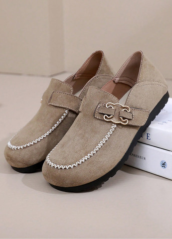 SHEIN Лоферы лоферы темно-бежевый з текстиль, китай — демисезон (365782606)