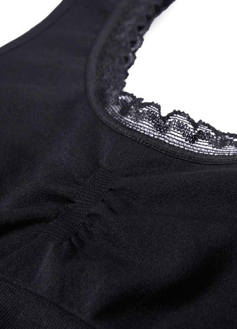 Чорний топ бюстгальтер C&A без кісточок нейлон