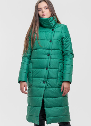 Зеленая зимняя куртка SFN