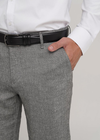 Серые классические демисезонные классические, зауженные брюки Trend Collection