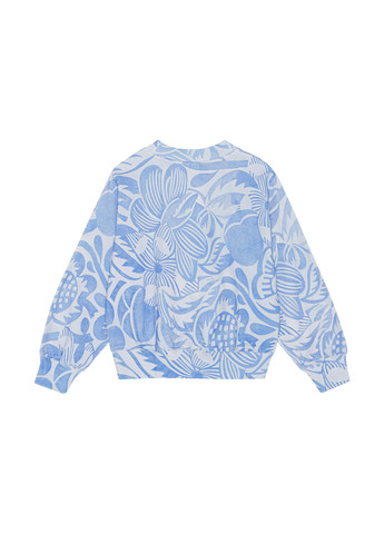 Molo світшот квітковий блакитний кежуал бавовна, бавовна органічна