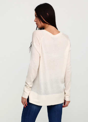 Кремовый демисезонный пуловер пуловер Zara