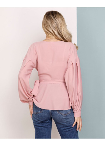 Рожева блуза sa-160 m сірий ISSA PLUS