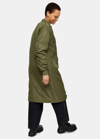 Оливкова (хакі) демісезонна куртка Topshop