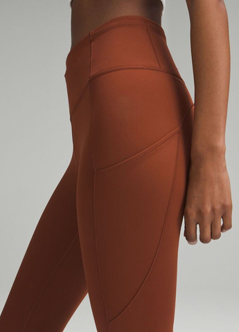 Кирпичные демисезонные леггинсы Lululemon Athletica