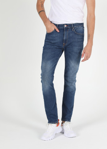 Синие демисезонные зауженные джинсы 035 RYAN Colin's