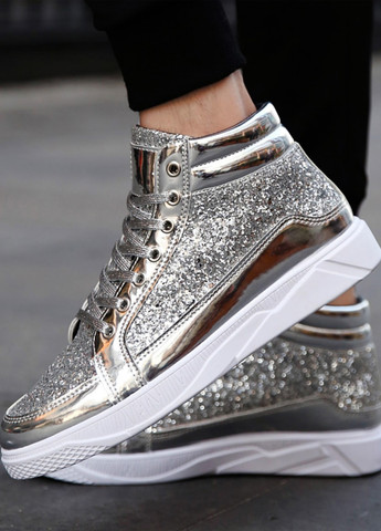 Серебряные всесезонные кроссовки SHEIN